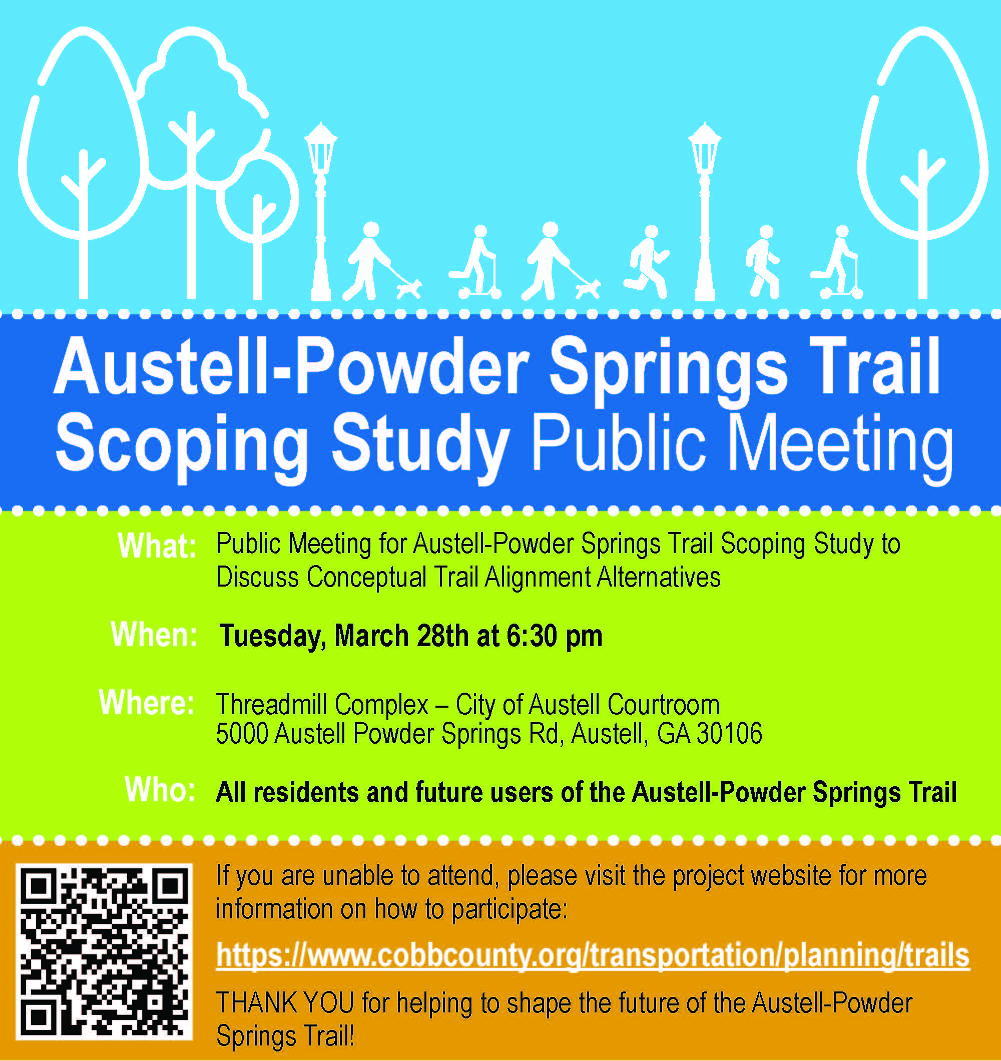 Public Meeting AustellPowder Springs Trail Scoping Study Cobb